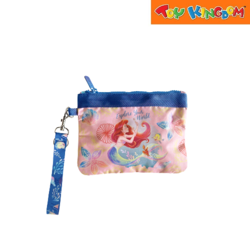 Zippies Lab Disney Little Mermaid Ariel Pearlescent Wristlet With Detachable Strap