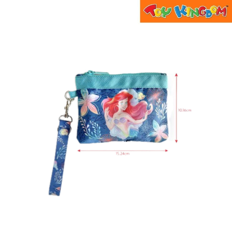 Zippies Lab Disney Little Mermaid Ariel Pearlescent Wristlet With Detachable Strap