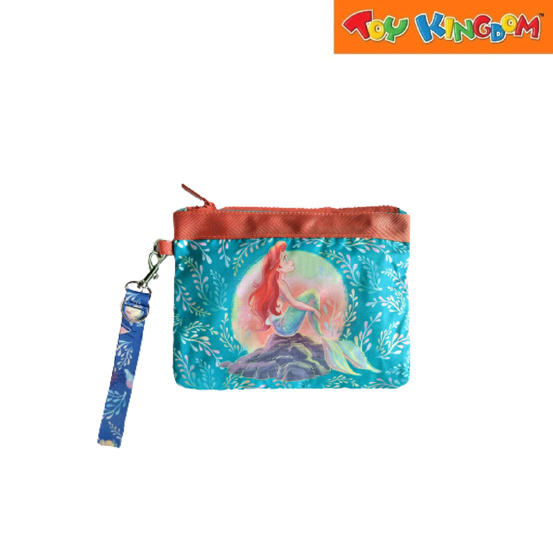 Zippies Lab Disney Little Mermaid Ariel Pearlescent Wristlet With Detachable Strap