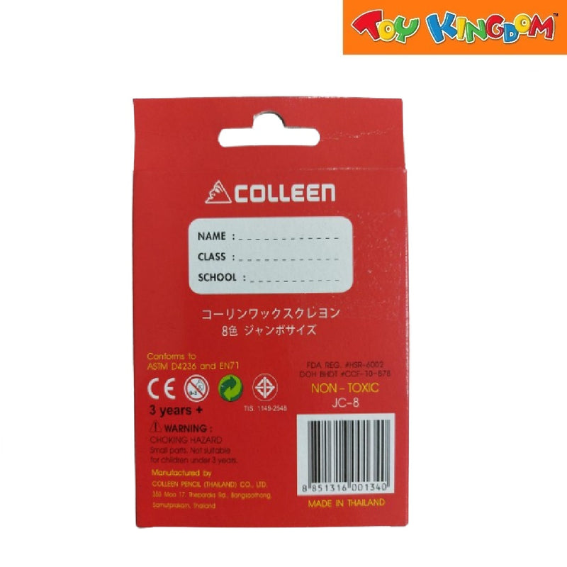 Colleen 8 Colors Jumbo Size Premium Quality Crayon