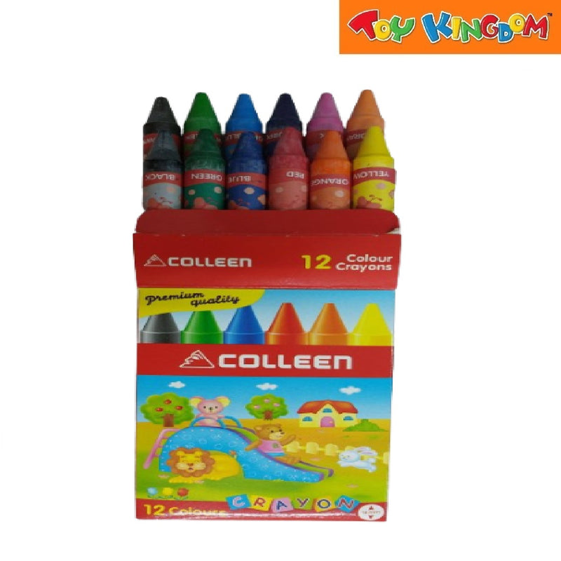 Colleen 12 Colors Super Jumbo Size Premium Quality Crayon