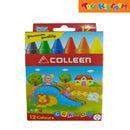 Colleen 12 Colors Super Jumbo Size Premium Quality Crayon