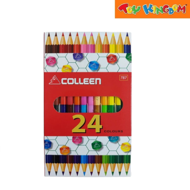 Colleen 24 Colored Pencils Dual Tip Hexagon