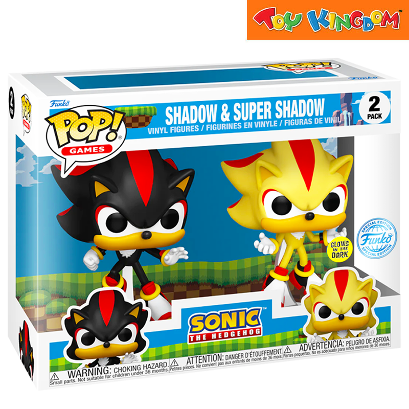 Funko Pop! Games Sonic The Hedgehog Shadow & Super Shadow 2 Packs Figure