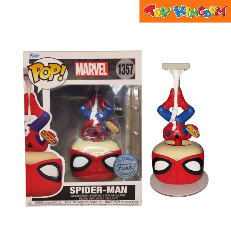 Funko Pop! Marvel Upside Down Spider-Man With Hotdog Vinyl Figure