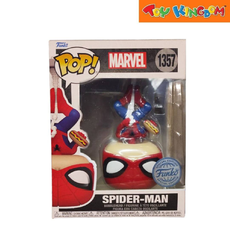 Funko Pop! Marvel Upside Down Spider-Man With Hotdog Vinyl Figure