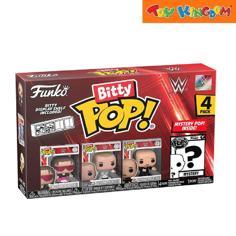 Funko Bitty Pop! WWE Bret Hart 4 Packs Figures