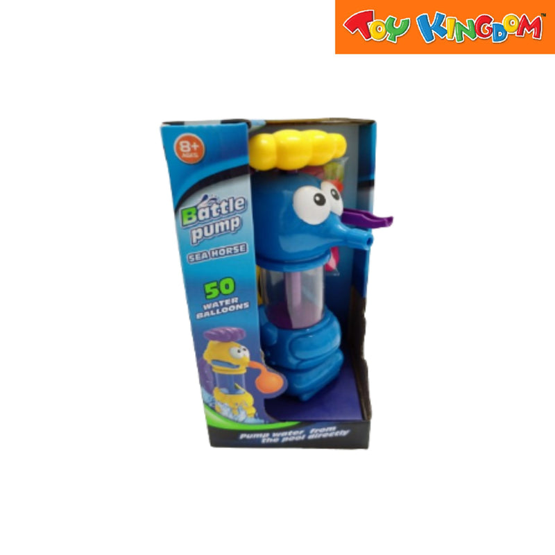 Seahorse Blue Water Balloon Pump With 50pcs Water Balloons