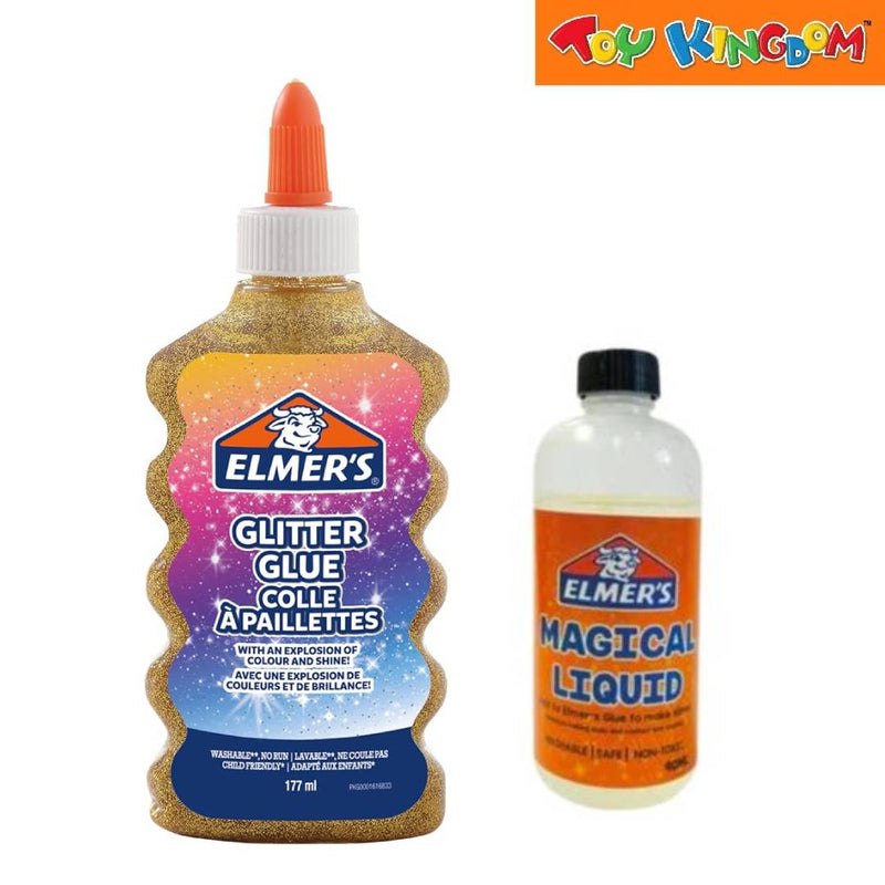 Elmer's Glitter Glue & Magical Liquid Gold Belt Pack Slime Time
