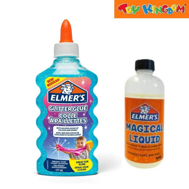 Elmer's Glitter Glue & Magical Liquid Blue Belt Pack Slime Time
