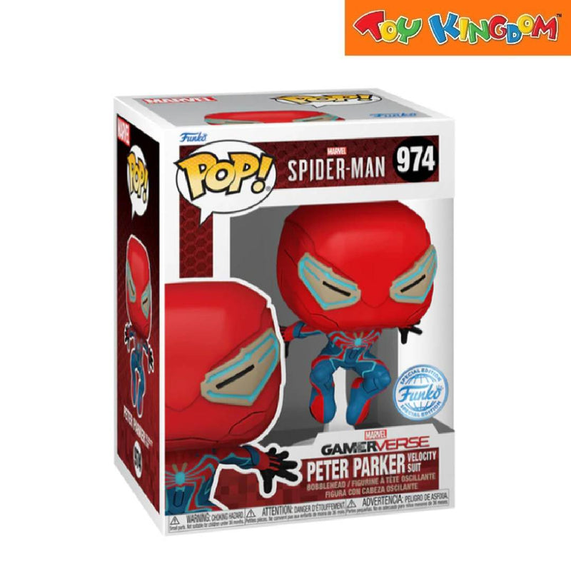 Funko Pop! Marvel Spider-Man 2 Peter Parker Velocity Suit Action Figure