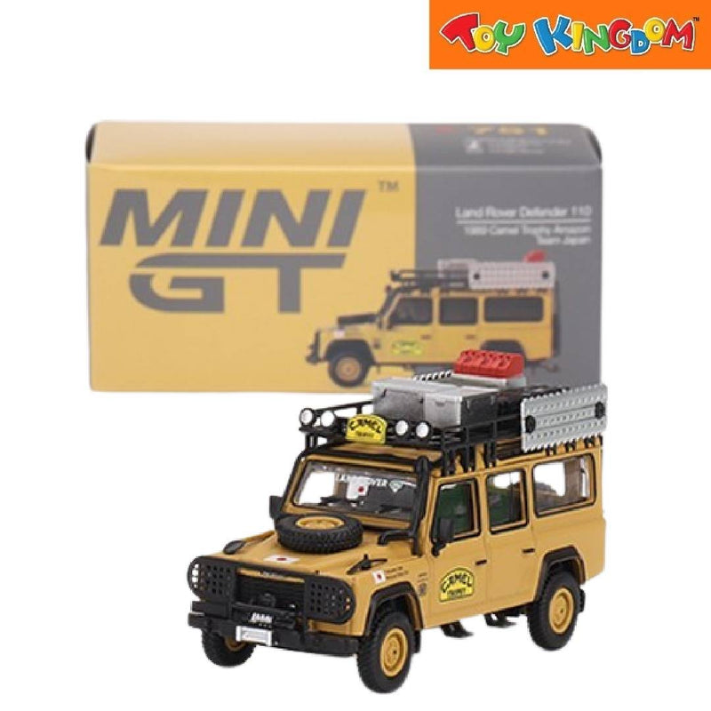 Mini GT Land Rover Defender 110 1989 Camel Trophy Amazon Die-cast