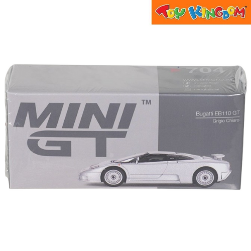 Mini GT No.704 Bugatti EB110 GT Grigio Chiaro Gray Die-cast