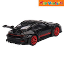 Mini GT Porsche 911 GT3 RS Black With Pyro Red Die-cast