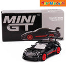 Mini GT Porsche 911 GT3 RS Black With Pyro Red Die-cast