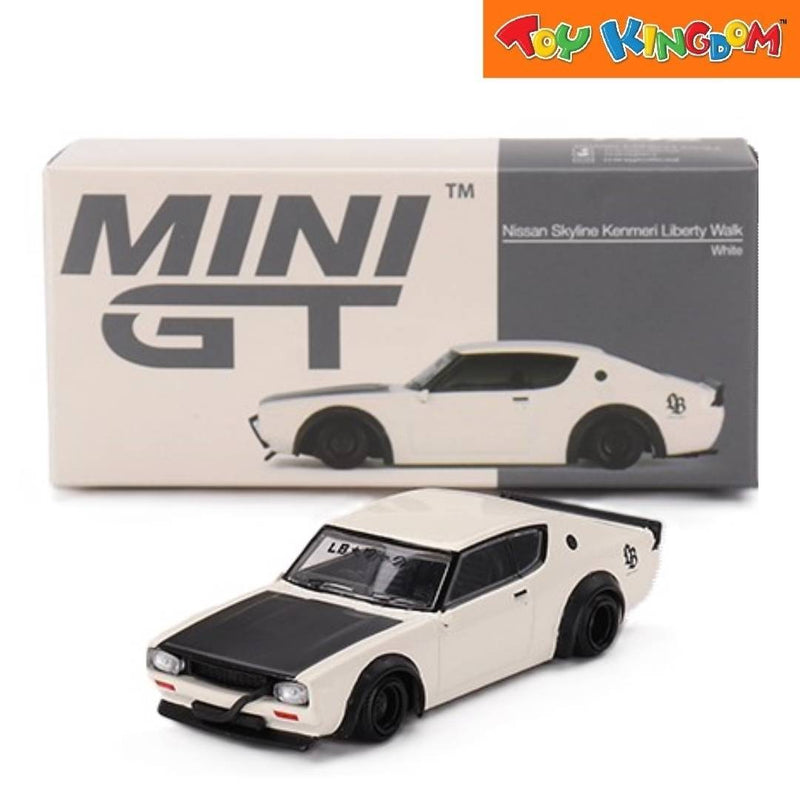 Mini GT Nissan Skyline Kenmeri Liberty Walk White Die-cast