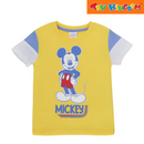 Disney Mickey Mouse T-Shirt with Sleeve Detail