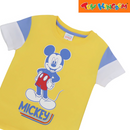 Disney Mickey Mouse T-Shirt with Sleeve Detail