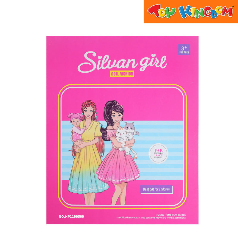Silvan Girl In Skirt 11.5 inch Fashion Doll Playset