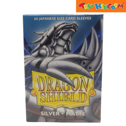 Arcane Tinmen Dragon Shield Silver Matte 60 Japanese Size Card Sleeves