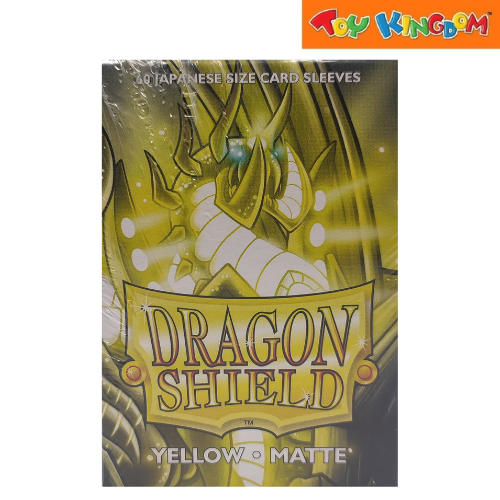 Arcane Tinmen Dragon Shield Yellow Matte 60 Japanese Size Card Sleeves