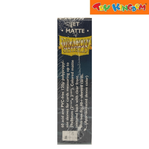 Arcane Tinmen Dragon Shield Jet Matte 60 Japanese Size Card Sleeves