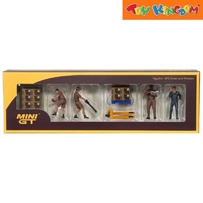 Mini GT Figurine UPS Driver And Workers Die-cast