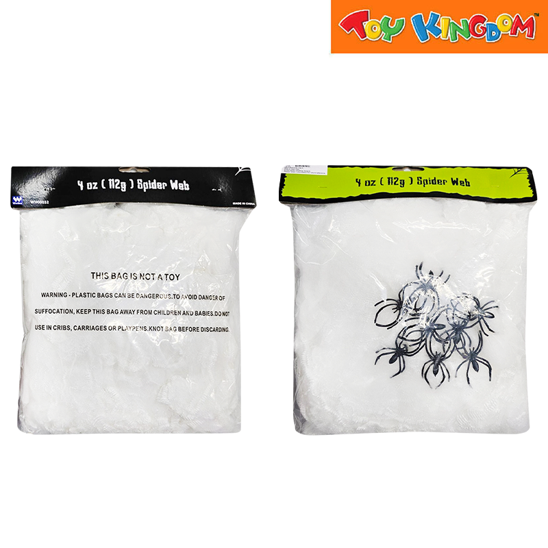 Halloween Spider Web With 8pcs Spiders