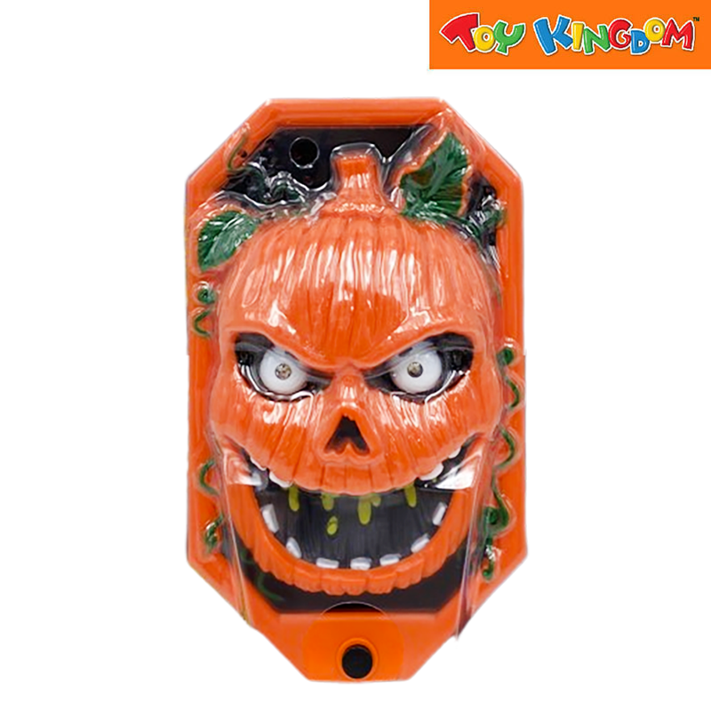 Halloween Pumpkin Spooky Time Doorbell With Talking Spider