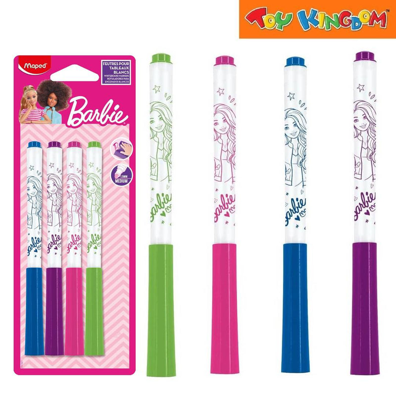 Maped Barbie 4pcs Whiteboard Markers