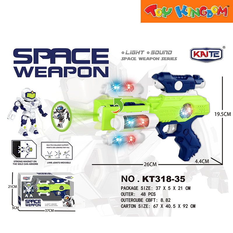 Space Weapon Green Series With Light and Sound