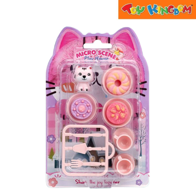 Meow Micro Scene Play House Mini Figures