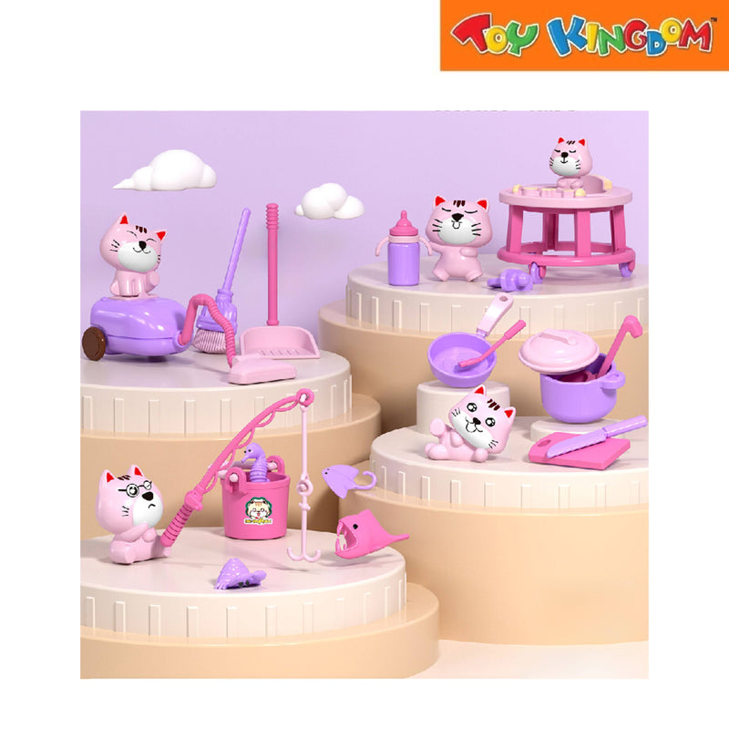 Meow Micro Scene Play House Mini Figures