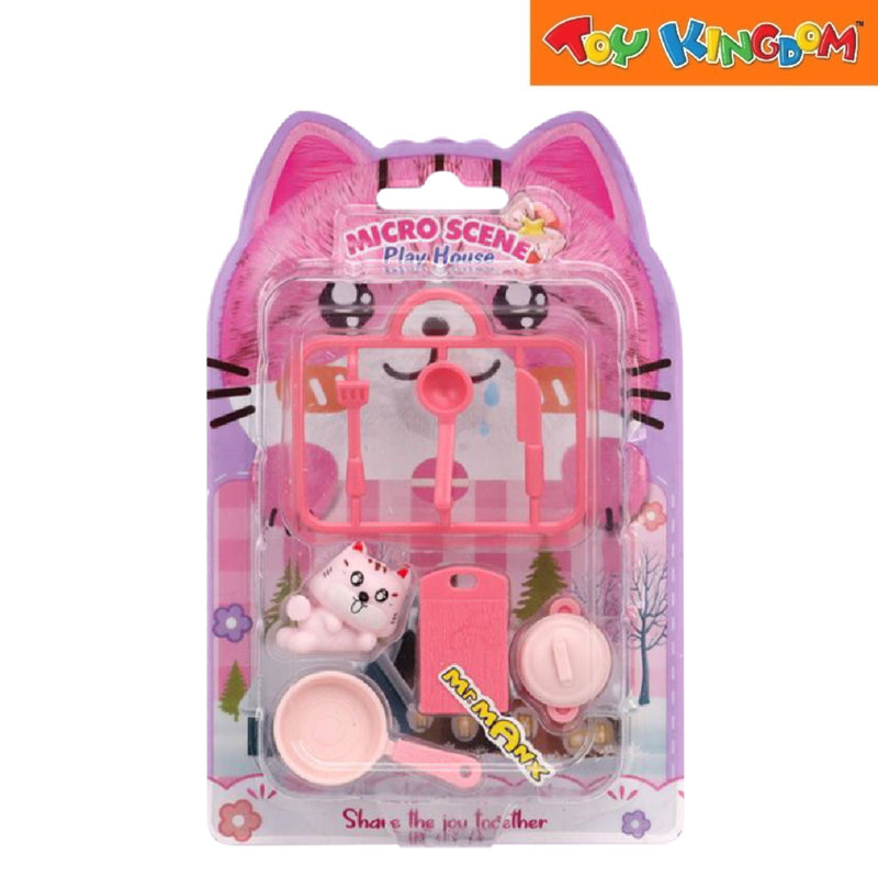 Meow Micro Scene Play House Mini Figures