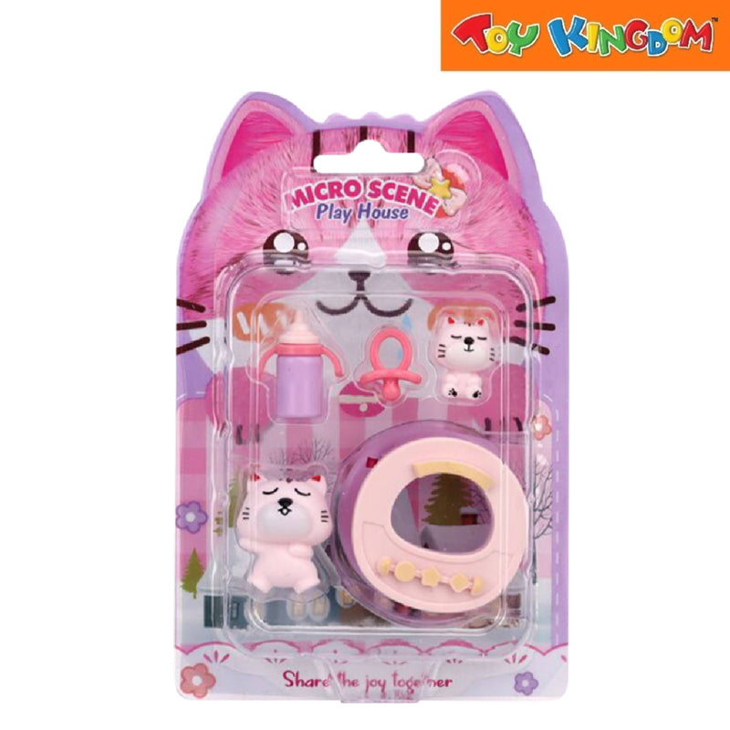 Meow Micro Scene Play House Mini Figures