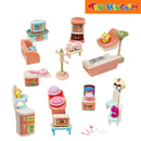Meow Simulated Life Scene Living Room/Kitchen 41pcs Mini Figures