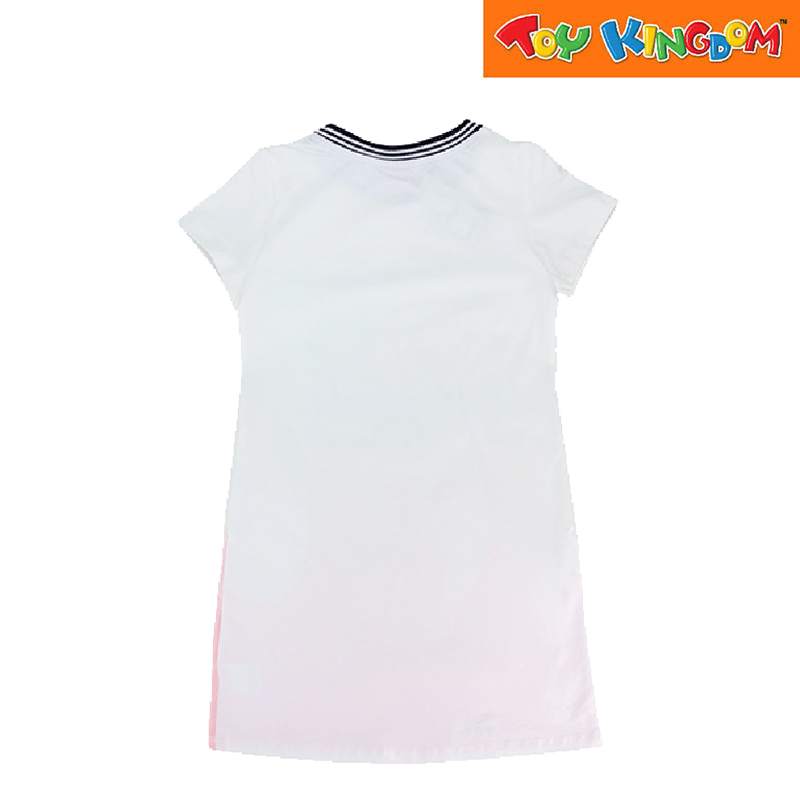 Disney Princess Off White Round Neck Dress