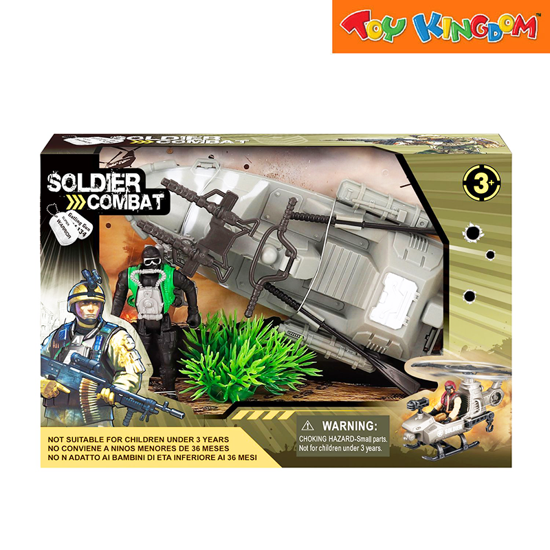 Soldier Combat Military Figure and Vehicle