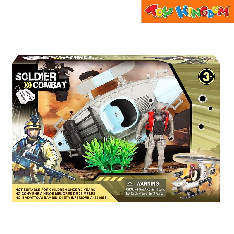 Soldier Combat Military Figure and Vehicle
