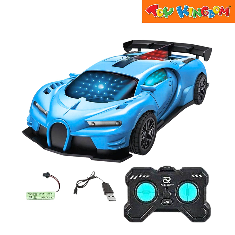 HC Model RC 4 Function Blue Car