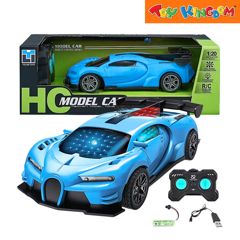 HC Model RC 4 Function Blue Car