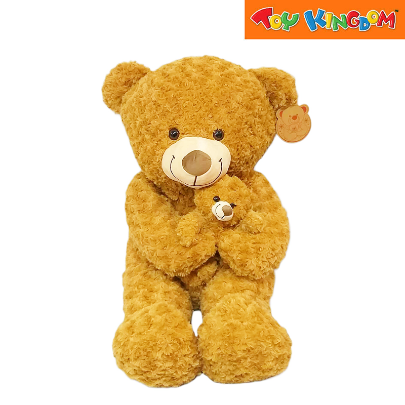 Curly-fur Teddy Bear with A Smaller Matching Bear