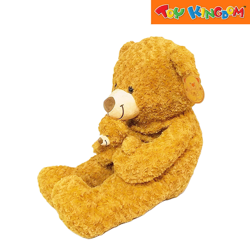 Curly-fur Teddy Bear with A Smaller Matching Bear