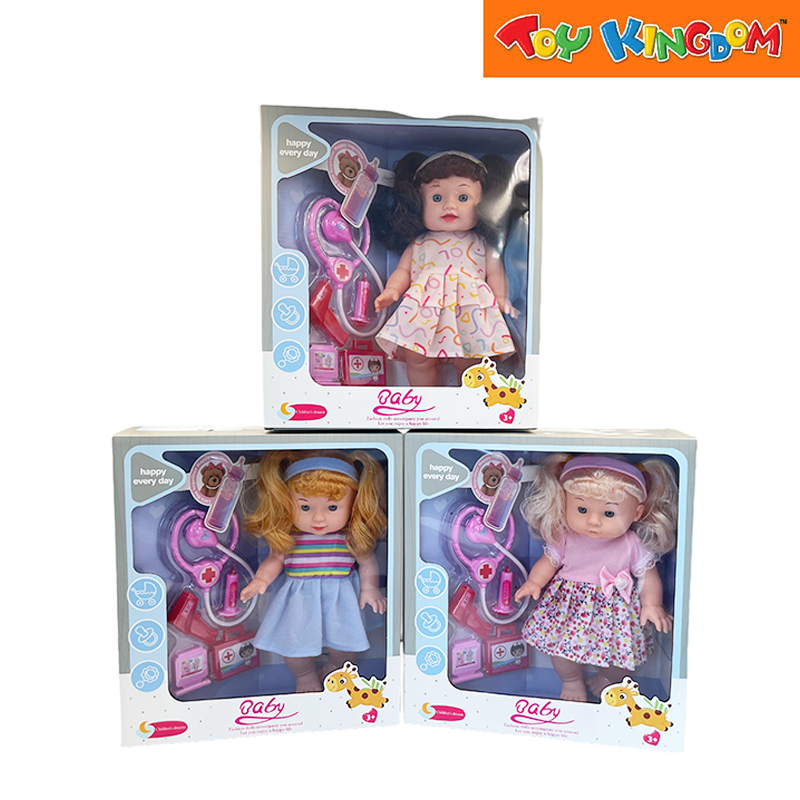 Baby 12 inch Doctor Doll Toy Set In Random Assortment