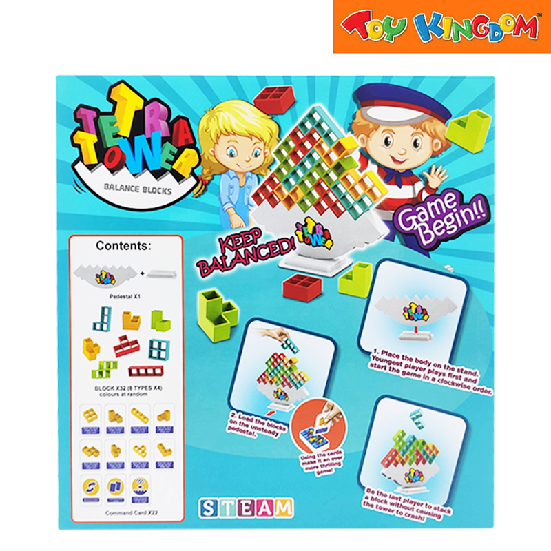 Tetra Tower Balance Blocks Game Set