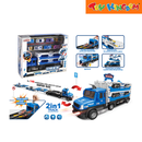 Six-Six-Zero 2-in-1 Track Deformation Storage Truck Toy Set