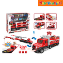 Six-Six-Zero 2-in-1 Track Deformation Storage Truck Toy Set