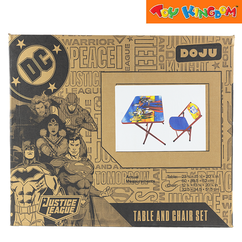 Justice League Metal Table and Chair Set