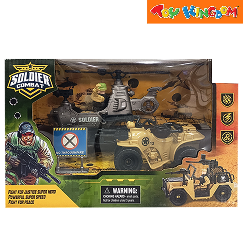 Soldier Combat Military Figure and Vehicle Playset