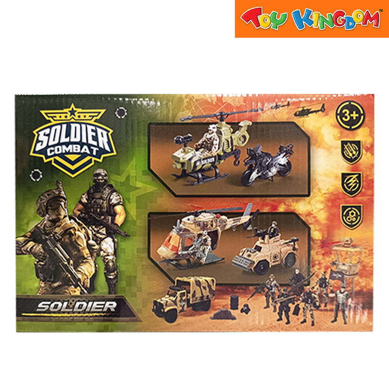 Soldier Combat Military Figure and Vehicle Playset